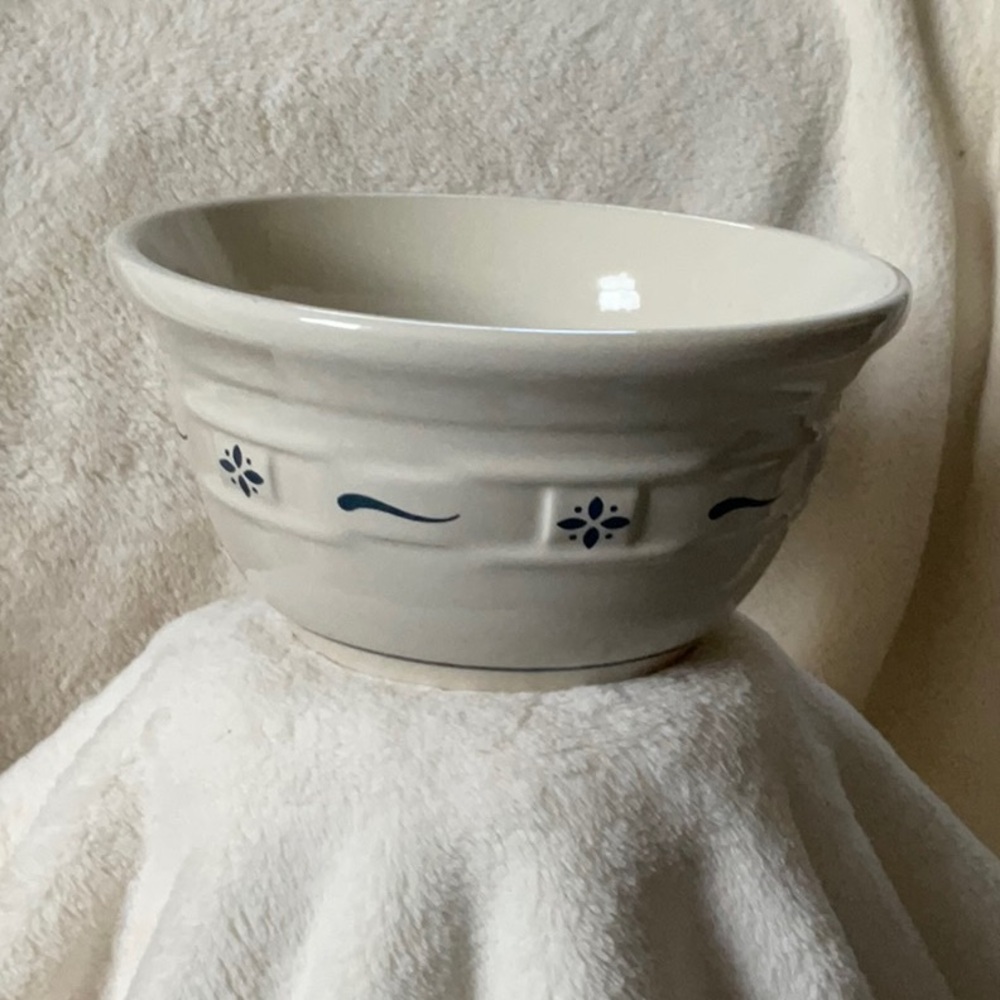 Longaberger Pottery Mixing Bowl 8”